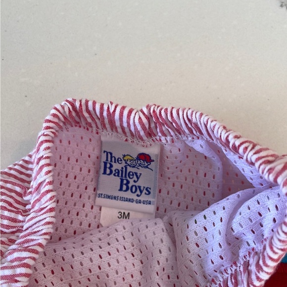 Bailey Boys 3mnth swim trunk bucket seersucker - Picture 2 of 3